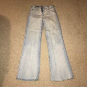 Bleached Bootcut Jeans